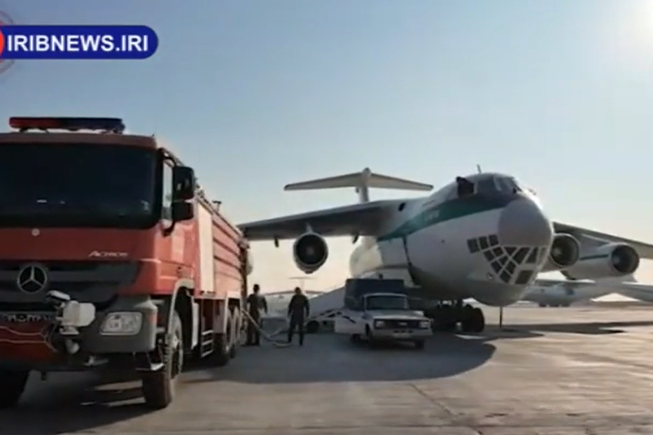 اطفای حریق جنگل الیت چالوس با هواپیمای ایلیوشین ۷۶