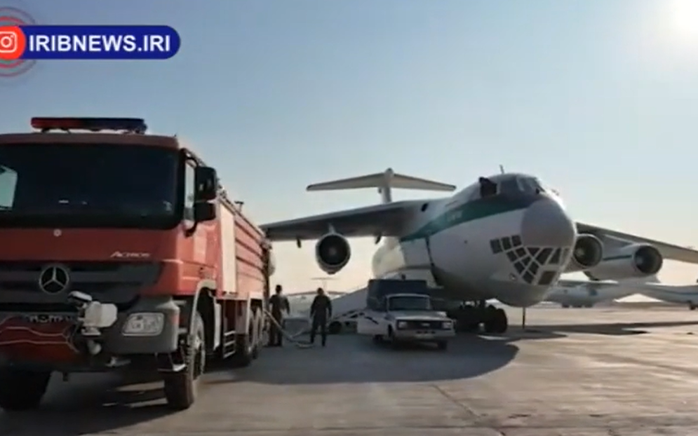 اطفای حریق جنگل الیت چالوس با هواپیمای ایلیوشین ۷۶