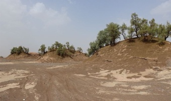 کانون بحرانی فرسایش بادی در شمال استان کرمان