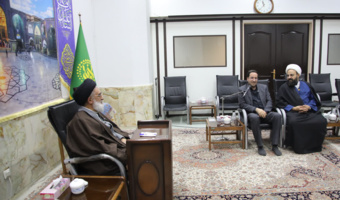 دیدار دکتر افلاطونی رئیس سازمان منابع‌طبیعی کشور با آیت الله سعیدی امام جمعه قم