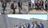 افتتاح پروژه  سنگی ملاتی حوزه آبخیز شهری قلعه گنج 