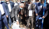 کاشت نهال توسط وزیر آموزش و پرورش و رییس سازمان منابع طبیعی در اردوگاه شهید باهنر