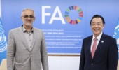 دیدار سرپرست سازمان منابع طبیعی و آبخیزداری کشور با مدیرکل فائو