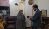 دیدار فرمانده بسیج وزارت جهاد کشاورزی با خانواده شهید فرخی