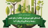 برگزاری دومین همایش علمی- تخصصی "بایسته های حقوق شهروندی در حفاظت از منابع طبیعی و توسعه درختکاری با رویکرد آب"