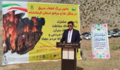 برگزاری مانور بزرگ اطفاء حریق جنگل ها و مراتع در کرمانشاه با حضور رئیس سازمان منابع طبیعی