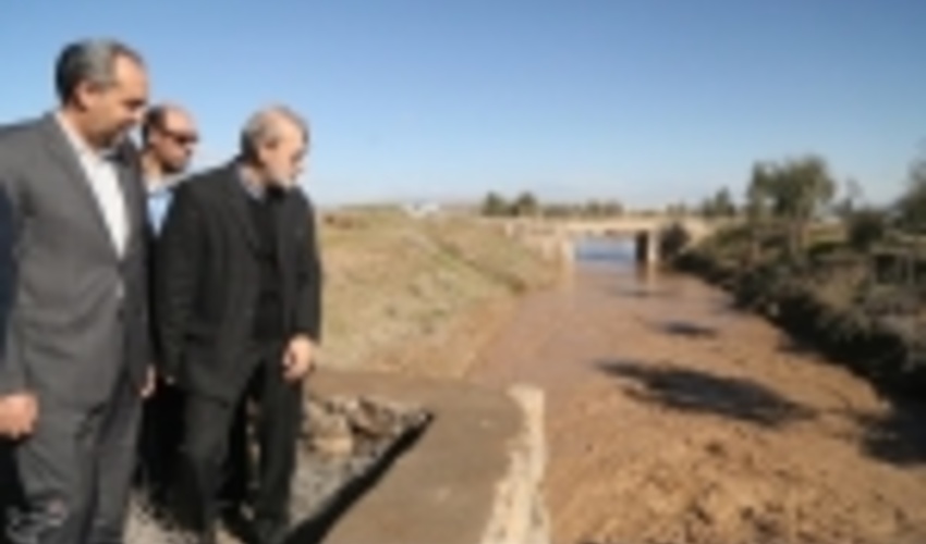 رئیس مجلس شورای اسلامی از پروژه‌های آبخیزداری استان قم بازدید کرد