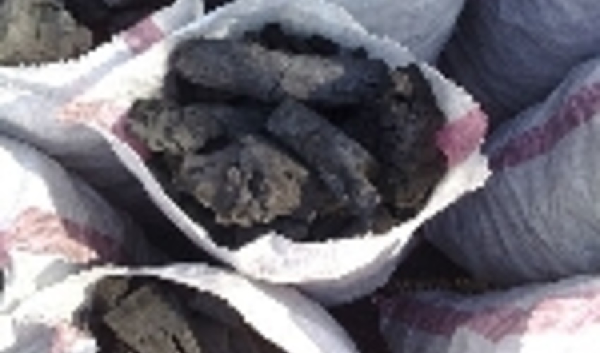 کشف و ضبط ۴۰ کیسه ذغال در شهر مریوان