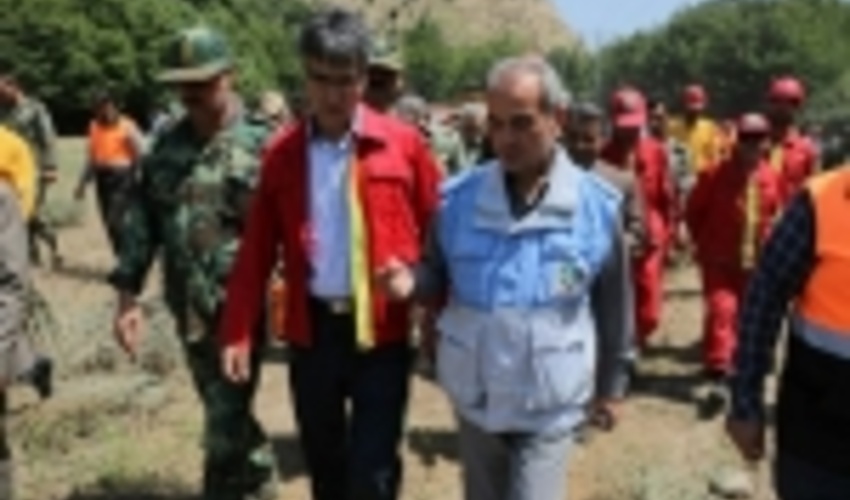  مانور اطفاء حریق  در عرصه های منابع طبیعی شهرستان کلاله