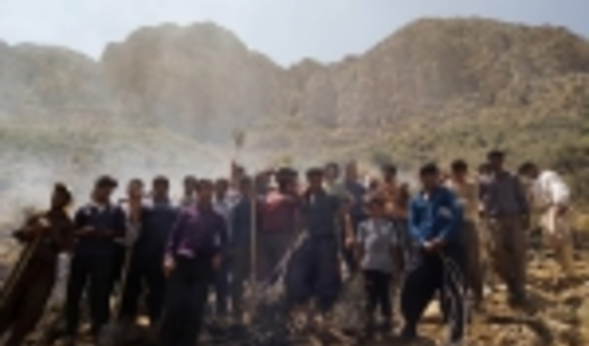 آتش سوزی دره لایگردو شهرستان اقلید مهار شد