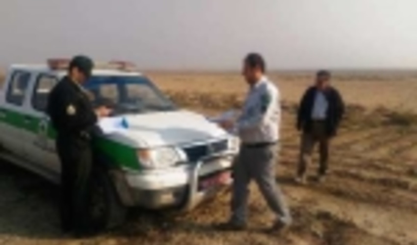 37هزار مترمربع از اراضی ملی شهرستان ورامین رفع تصرف شد