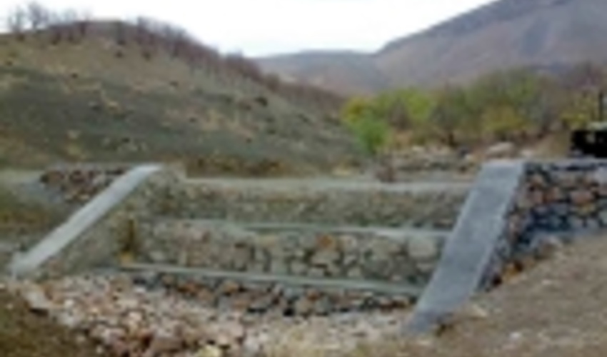 ۳ بند سنگ و ملات منطقه ابر و قطری شاهرود به اتمام رسید