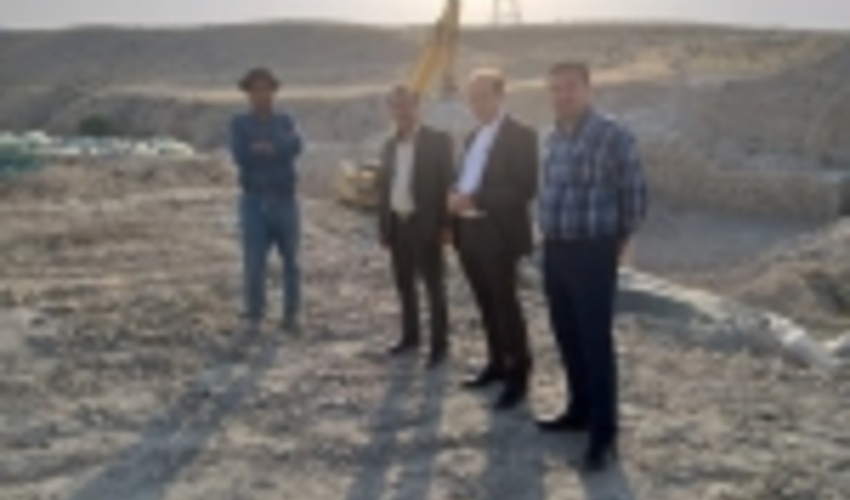 فرماندار لامرد از پروژه کنترل سیلاب چهارطاق بازدید کرد