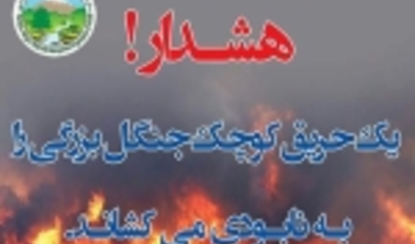 هشدار در مورد خطر حریق در مراتع و جنگلهای گلستان