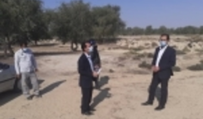 بازدید ریاست حوزه قضایی شهرستان پارسیان از اراضی ملی و رفع تصرف شده بخش کشکنار‎