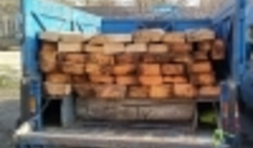 کشف انباربزرگ دپوی الوارجنگلی قاچاق در استان اردبیل