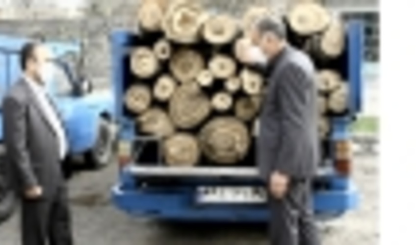 کشف محموله چوب‌آلات جنگلی قاچاق در استان اردبیل