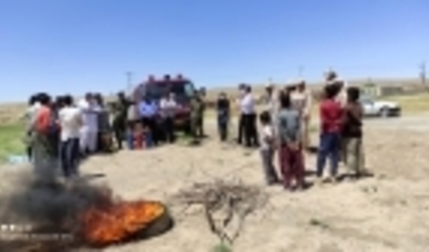 خراسان رضوی/مانور اطفای حریق در روستای نوروز آباد شهرستان سرخس برگزار شد