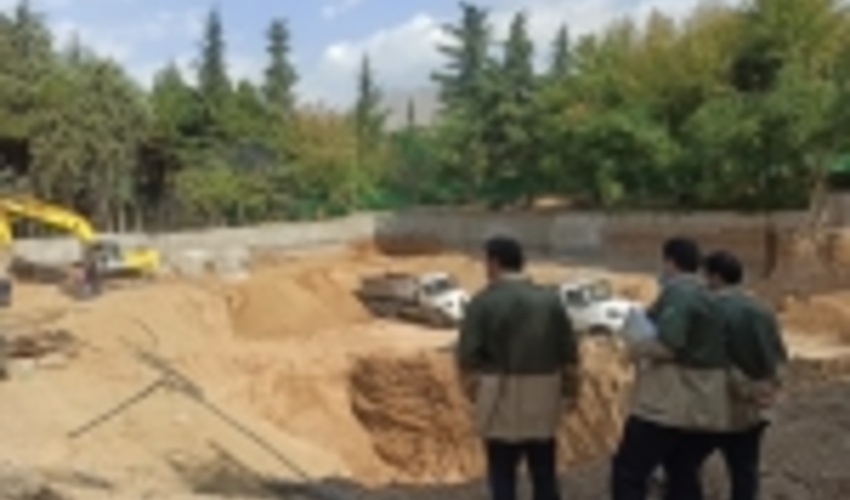 بازدید رئیس سازمان جنگل ها از روند عملیات احداث ساختمان جدید اداری 