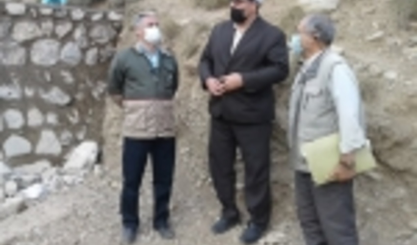 سمنان/بند سنگ و ملات حوضه آبخیز سورخان شاهرود احداث شد