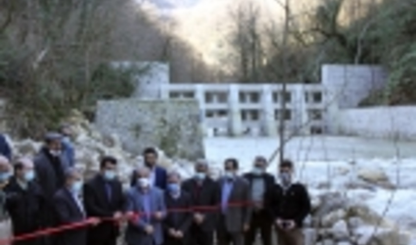 بند مشبک سرشاخه‌گیر رودخانه خیرود نوشهر بهره‌برداری شد