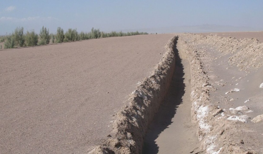 کرمان/ اجرای تله رسوب گیر برای جلوگیری از هجوم شن‌های روان