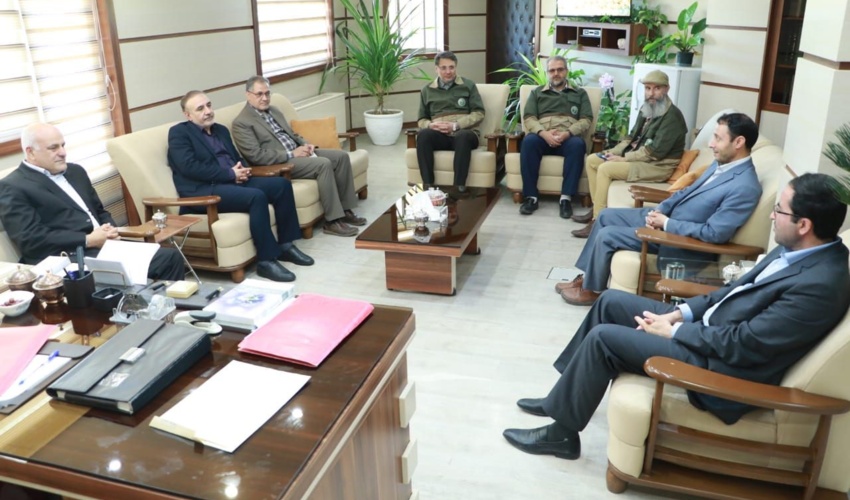 دیدار معاون برنامه ریزی سازمان منابع طبیعی  با رییس سازمان جهاد کشاورزی استان قزوین