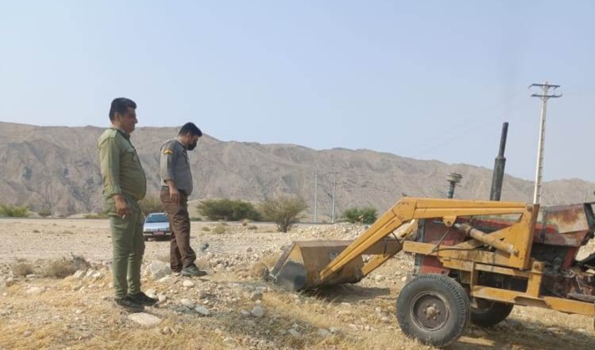 هرمزگان/رفع تصرف ۱۳ هزار متر مربع از اراضی ملی منطقه صالح آباد