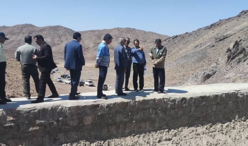 افتتاح 5 بند سنگی و ملاتی در حوزه آبخیز شهری کرمان با حضور سرپرست سازمان منابع طبیعی