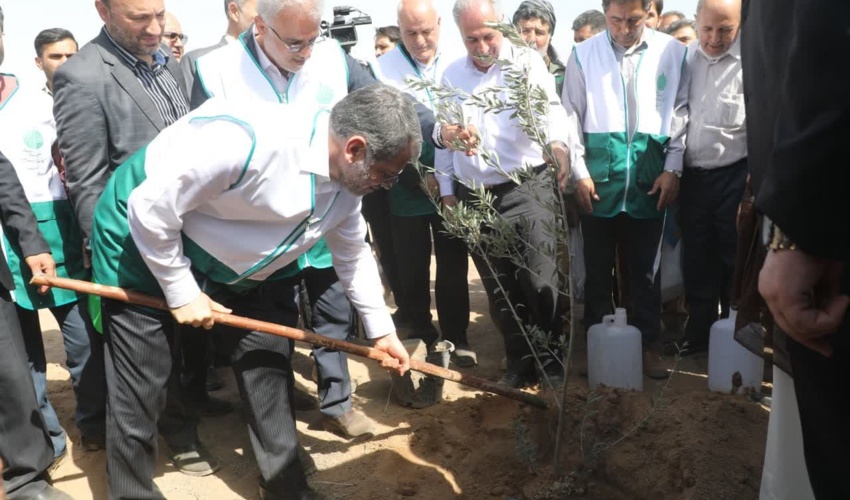 وزیر جهاد کشاورزی زنگ کاشت یک میلیارد درخت  را به صدا در آورد/  درختکاری در یکی از کانون‌های تولید گرد و غبار در تهران