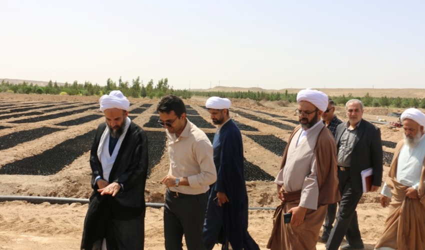 بازدید مسئول حوزه ی نمایندگی ولی فقیه سازمان منابع طبیعی و آبخیزداری کشور از نهالستان ثامن الائمه قم