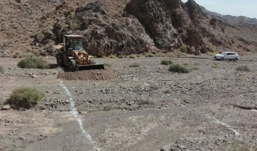 خراسان رضوی/آغاز عملیات اجرایی پروژه آبخیزداری بند سنگی ملاتی حوزه چاه سبز شهرستان خلیل آباد