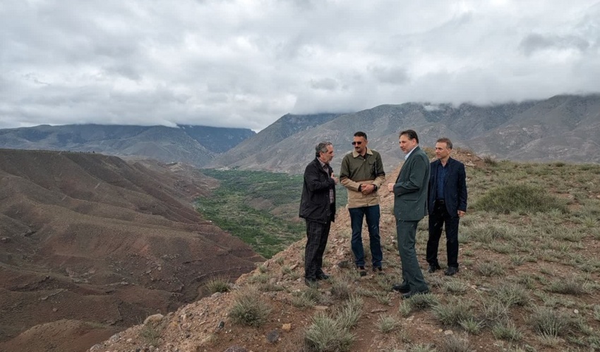 بازدید میدانی ادارات کل منابع طبیعی و صمت قزوین از معادن بخش طارم سفلی