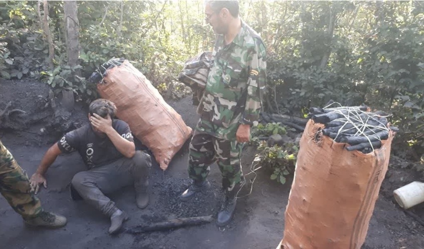 اردبیل/ 2 متخلف عرصه های جنگلی منطقه سوها در شهرستان نمین دستگیر شدند