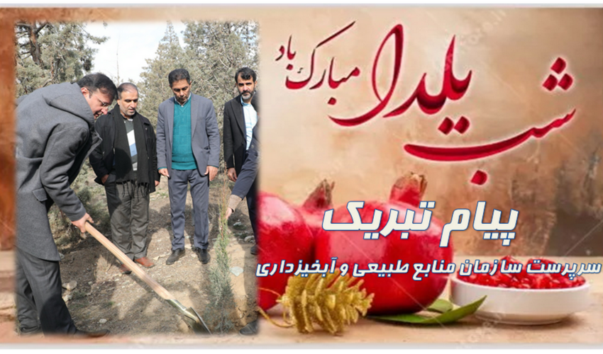 پیام تبریک سرپرست سازمان منابع طبیعی به مناسبت فرا رسیدن شب یلدا