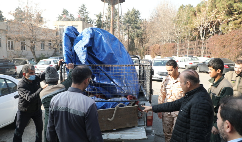 تحویل دو دستگاه سبد اطفا هوایی حریق به مرکز کنترل و پشتیبانی اطفا حریق هوایی