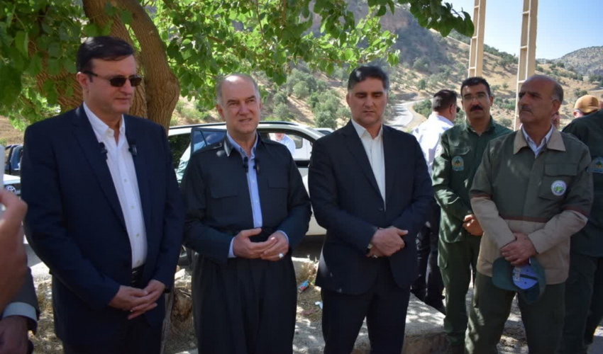 حضور و بازدید رئیس سازمان منابع طبیعی از منطقه اورامانات