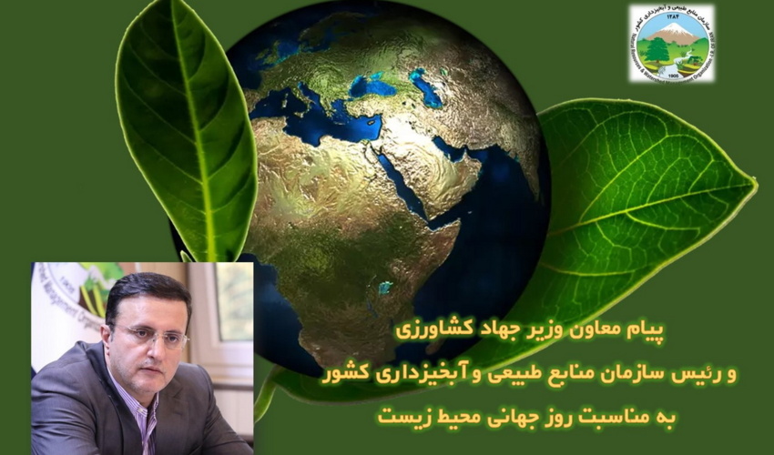 پیام معاون وزیر جهاد کشاورزی و رئیس سازمان منابع طبیعی و آبخیزداری کشور به مناسبت روز جهانی محیط زیست